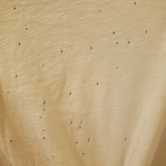 Express distressed white crew tee - Picture 3 of 6